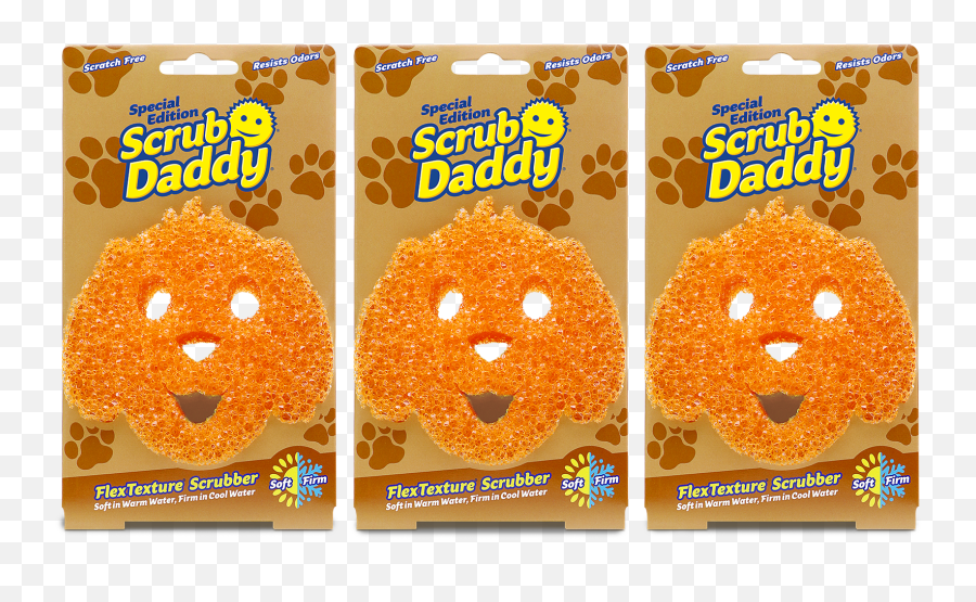 Scrub Daddy Special Edition Dog Shape 3ct - Scrub Puppy Emoji,Wario Flexing Emoticon