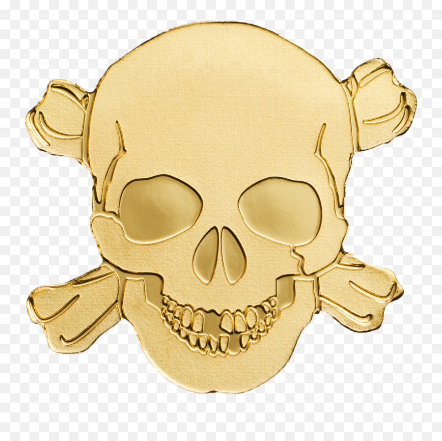Palau - Skull Gold Pirate Emoji,Emotions Of A Skull