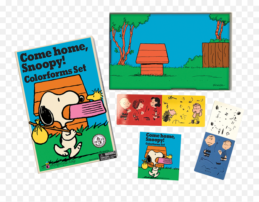 Colorforms Come Home Snoopy Retro Set - Come Home Snoopy Colorforms Emoji,Snoopy New Years Emoticons
