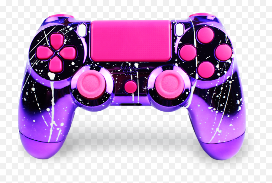 Controller Modz Review Custom Ps4 - Controller Ps4 Broken Png Emoji,Game Controller Emoji Purple