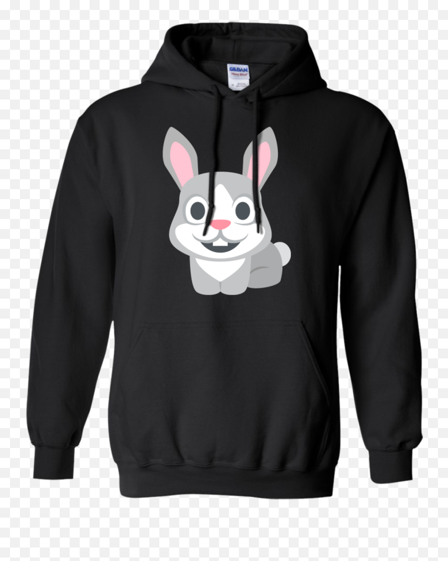 Rabbit Emoji Hoodie U2013 Wind Vandy - Rocket City Trash Pandas Hoodie,Rabbit Emoticon Transparent Black And Wite