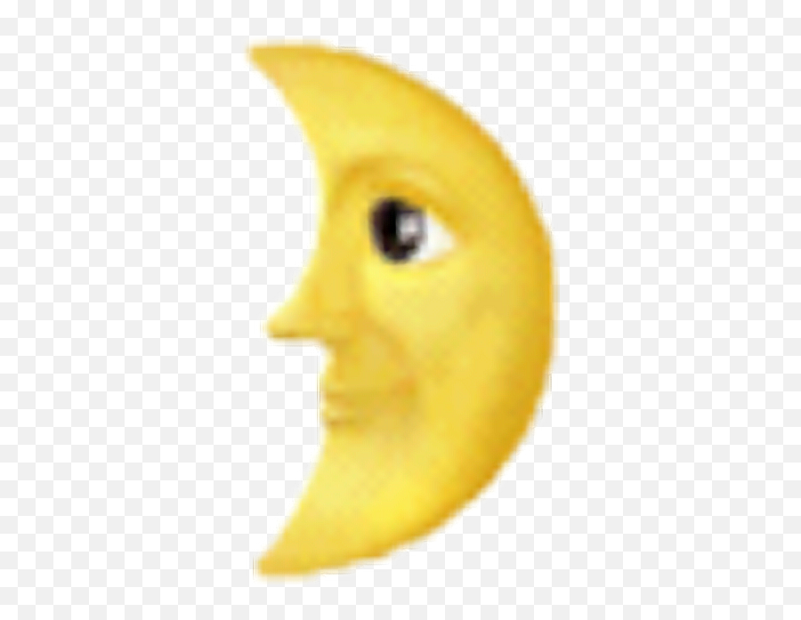 Moon Emoji Emoticon Emoticons Hiks V Sticker By Aar13 - Happy,V Emoji