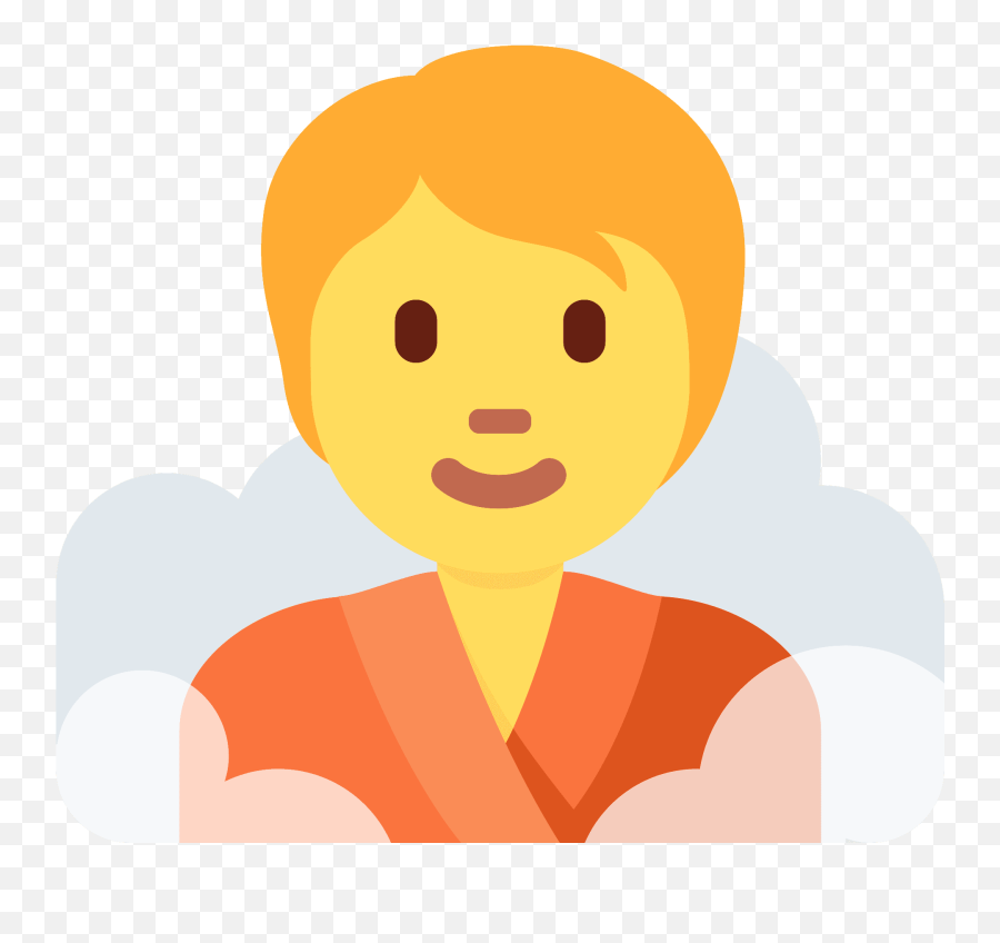 Person In Steamy Room Emoji Clipart - Happy,Sauna Emoji
