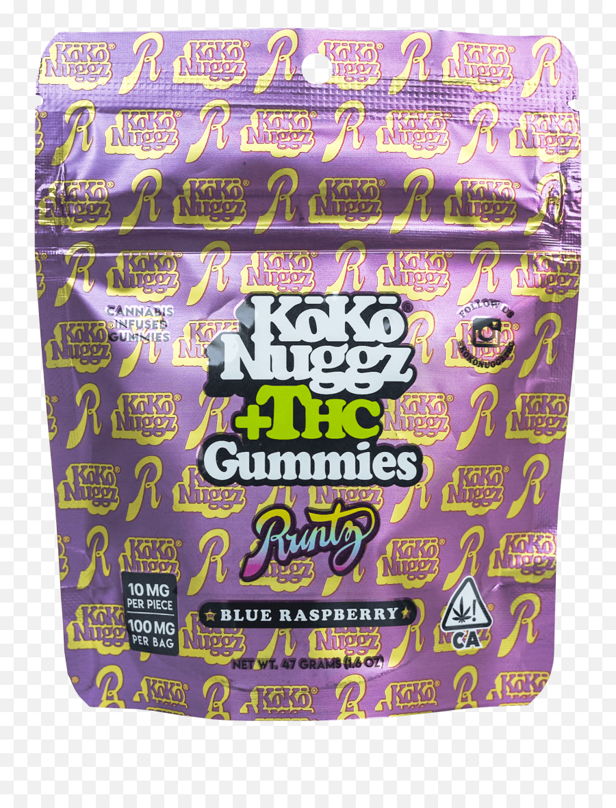 Koko Nuggz Thc Gummies Runtz - Blue Raspberry Weedmaps Emoji,Kiko Emotion Ingredients