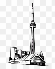 Collection Of Cn - Cn Tower Toronto Drawing Clipart Full Emoji,Eiffel Tower Emoji