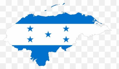 Map Flag Clipart Outline - Honduras Map With Flag Emoji,Colombia Flag Emoji