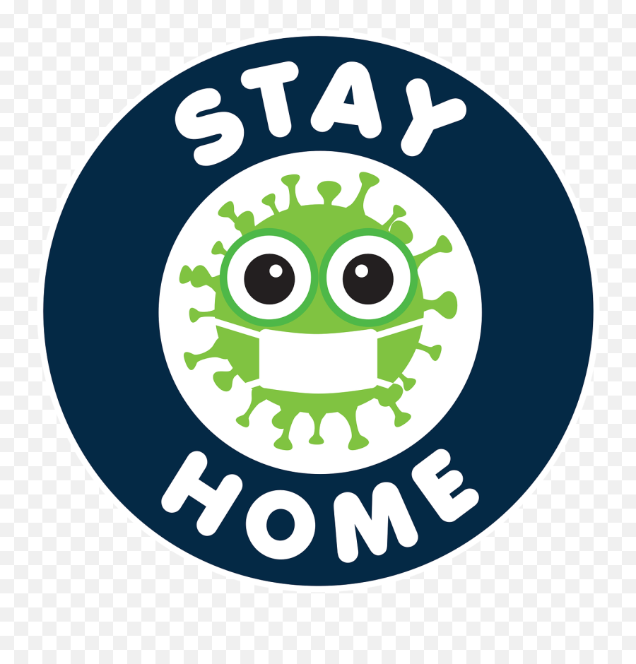 Stay At Home Coronavirus Emoji - Stay Home Sticker Corona,Home Emoji