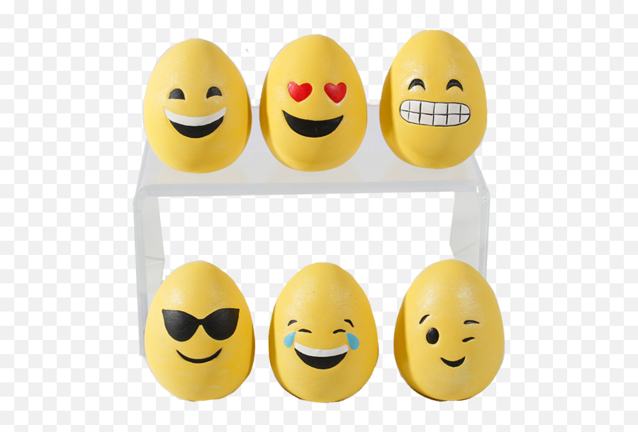 Emoji Easter Egg Set - Happy,Easter Smileys Emoticons
