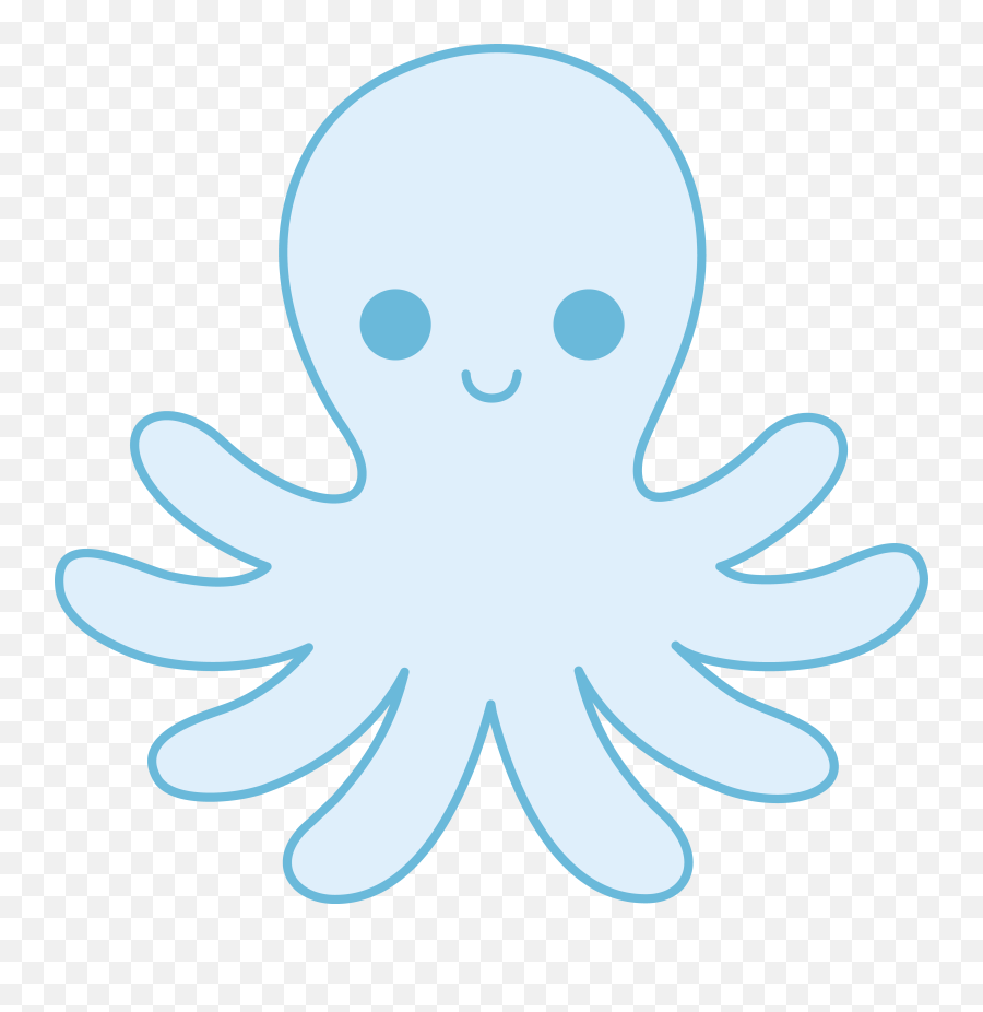 Octopus Clipart Free Images 6 2 - Clipartix Blue Cute Octopus Clipart Emoji,Octopus Emoji Png