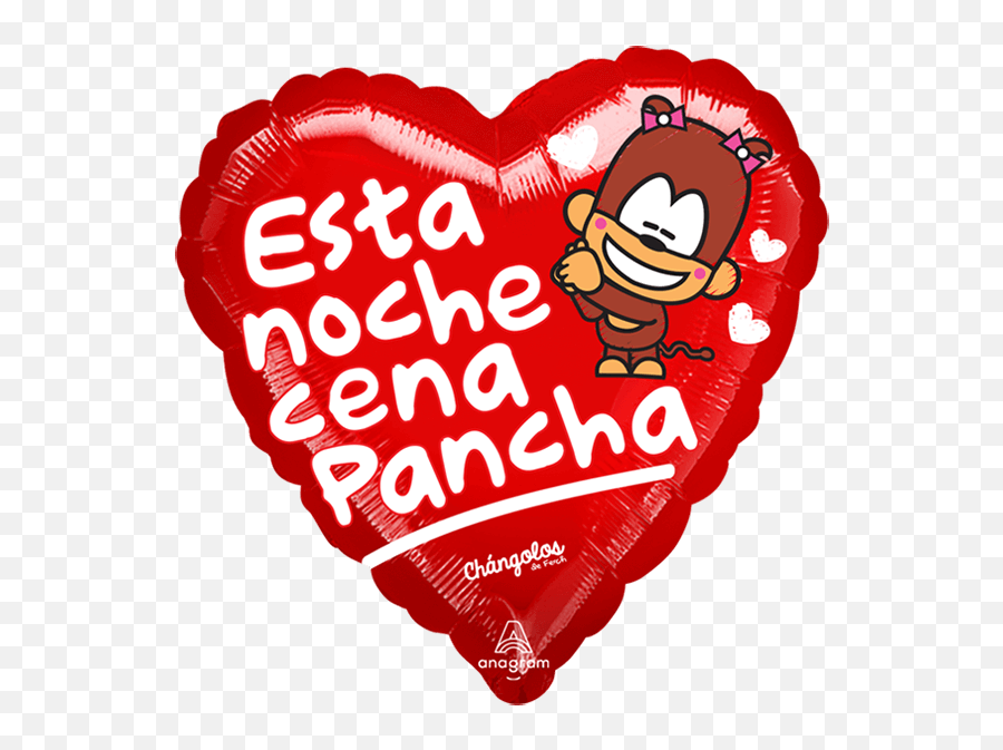 Globilandia - Catalogo De Globos Amor Mas Amor Esta Noche Cena Pancha Emoji,Emoticon Changuito