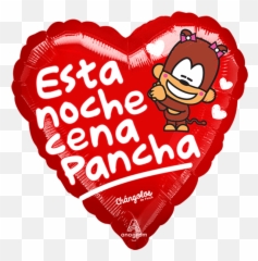 Globilandia - Catalogo De Globos Amor Mas Amor Esta Noche Cena Pancha Emoji,Emoticon Changuito