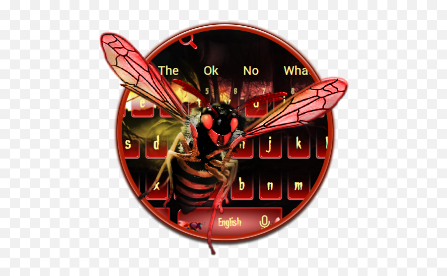 Blood Red Bee Keyboard U2013 U201egoogle Playu201c Programos - Parasitism Emoji,Honey Bee Emoji