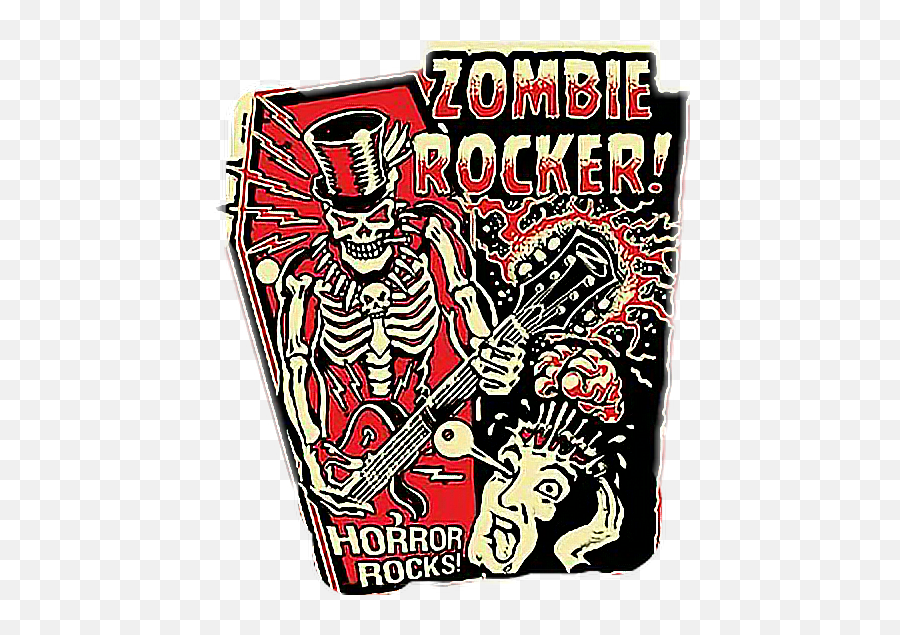 Zumbi Rock Rockandroll Rocker Sticker By Axe Coelho - Vince Ray Art Emoji,Rocker Sign Emoji