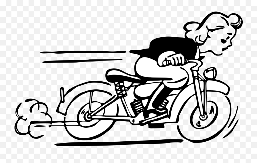 Free Motorcycle Clip Art Black And White Download Free Clip - Riding Motorcycle Clipart Black And White Emoji,Harley Biker Emoticon
