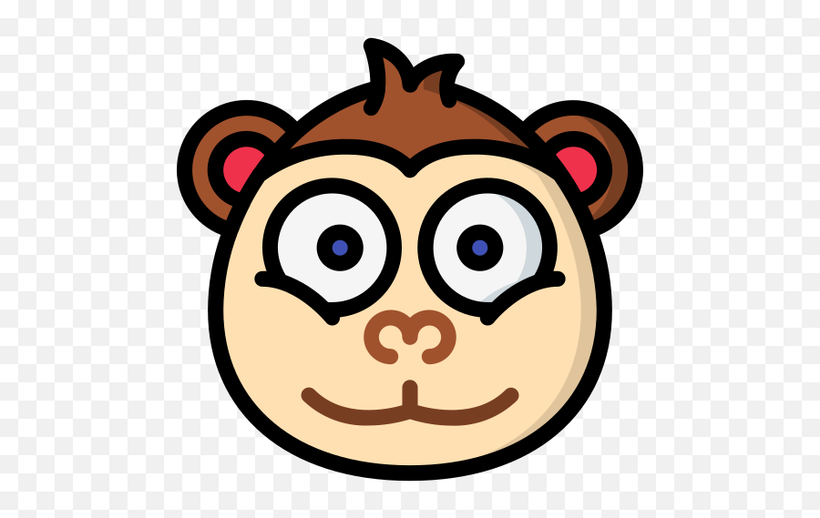 Monkey - Happy Emoji,Custom Monkey Emojis