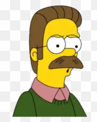 Emoji Emotions Cartoon Sticker - Ned Flanders Funny Meme,Caricature Emotions