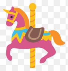 Fileemoji U1f3a0svg - Wikimedia Commons Carousel Emoji,Pictures Of Emojis That Look Like Horses