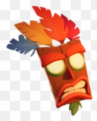 Heroes Characters - Aku Aku Crash 4 Emoji,Og Abel Mask To Hide Emotions