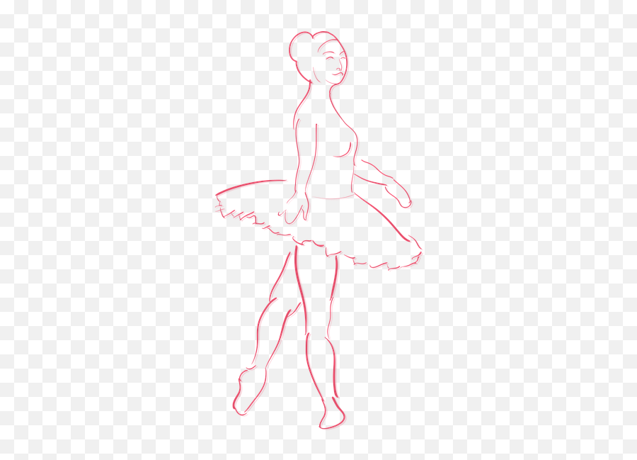 Ballerina Pose Move Dancing Drawing - Dance Skirt Emoji,Dancing & Singing Emoticon