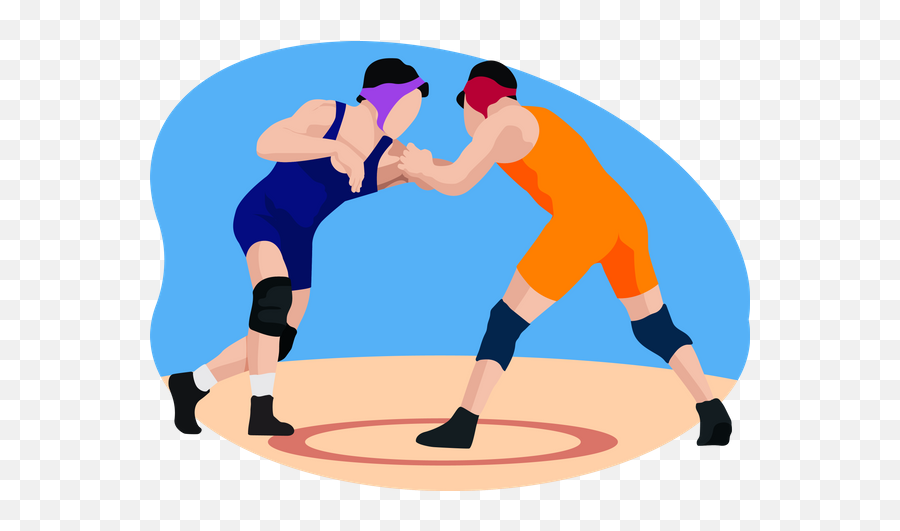 Olympics Games Illustrations Images U0026 Vectors - Royalty Free Wrestling Mat Emoji,Play Wrestling With Emotions