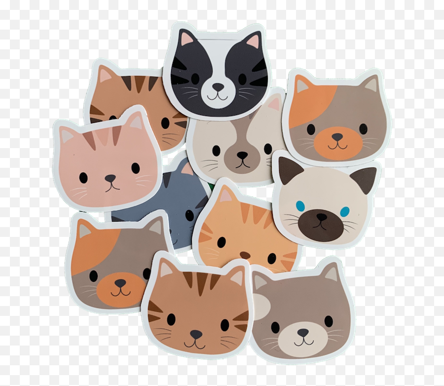 Stationery - Soft Emoji,Cute Cat Emoji Stickers
