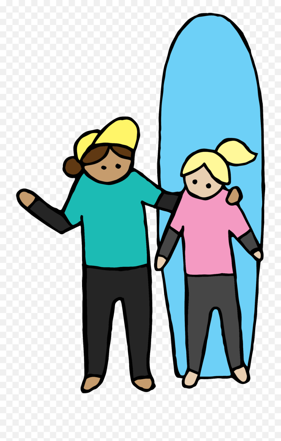 Group Lessons U2014 Surf Sister Emoji,Turn Sign And Waves Emoji