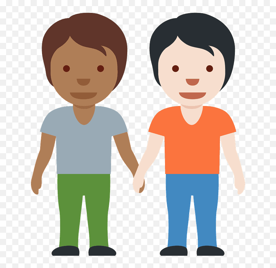 People Holding Hands Emoji Clipart Free Download - Human Skin Color,Light Skin Emojis