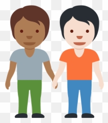 People Holding Hands Emoji Clipart Free Download - Human Skin Color,Light Skin Emojis
