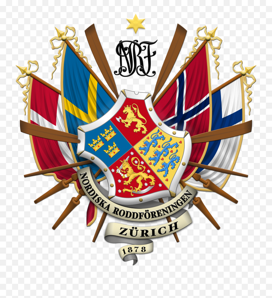 Nordic Rowing Club Of Zurich Coat Of Arms - Share Your Work Emoji,Emoji Flag With Red Blue Gold And Emblem In Middkle