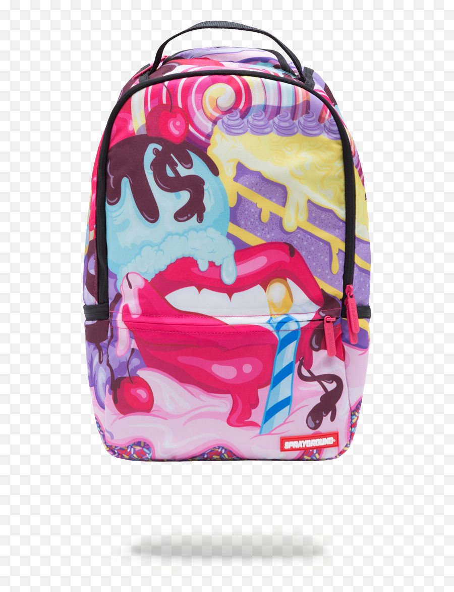 Sugar Lips - Sugar Lips Backpack Emoji,Emoji Knapsack Black