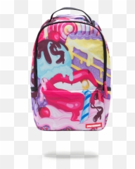 Sugar Lips - Sugar Lips Backpack Emoji,Emoji Knapsack Black