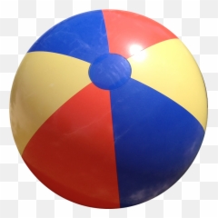 Beach Ball Red Blue Yellow Clipart - Blue Red And Yellow Ball Clipart Emoji,Beach Ball Emoji Transparent