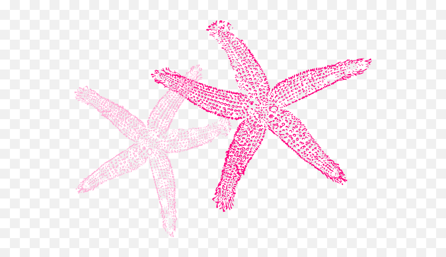 Multiple Pink Starfish Clip Art At Clkercom - Vector Clip Clip Art Emoji,Starfish Emoticon For Facebook