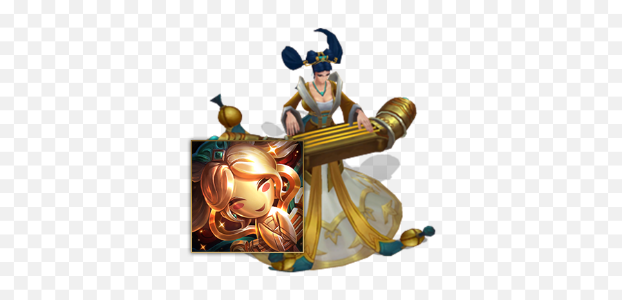 Raw - League Of Legends Sona Guqin Emoji,League Of Legends Sona Emoticon