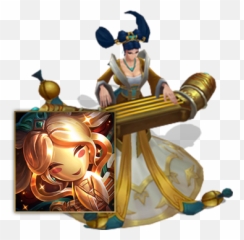 Raw - League Of Legends Sona Guqin Emoji,League Of Legends Sona Emoticon
