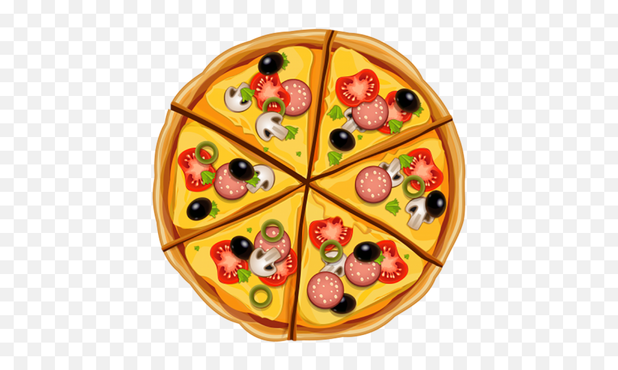 Pizza Top View High Resolution Png Pic - Yourpngcom Emoji,Pizza And Spaghetti Emojis