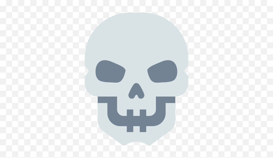 Halloween Horror Skeleton Skull Free Icon Of Materia Flat Emoji,Skull And Cross Bones Text Based Emoticons