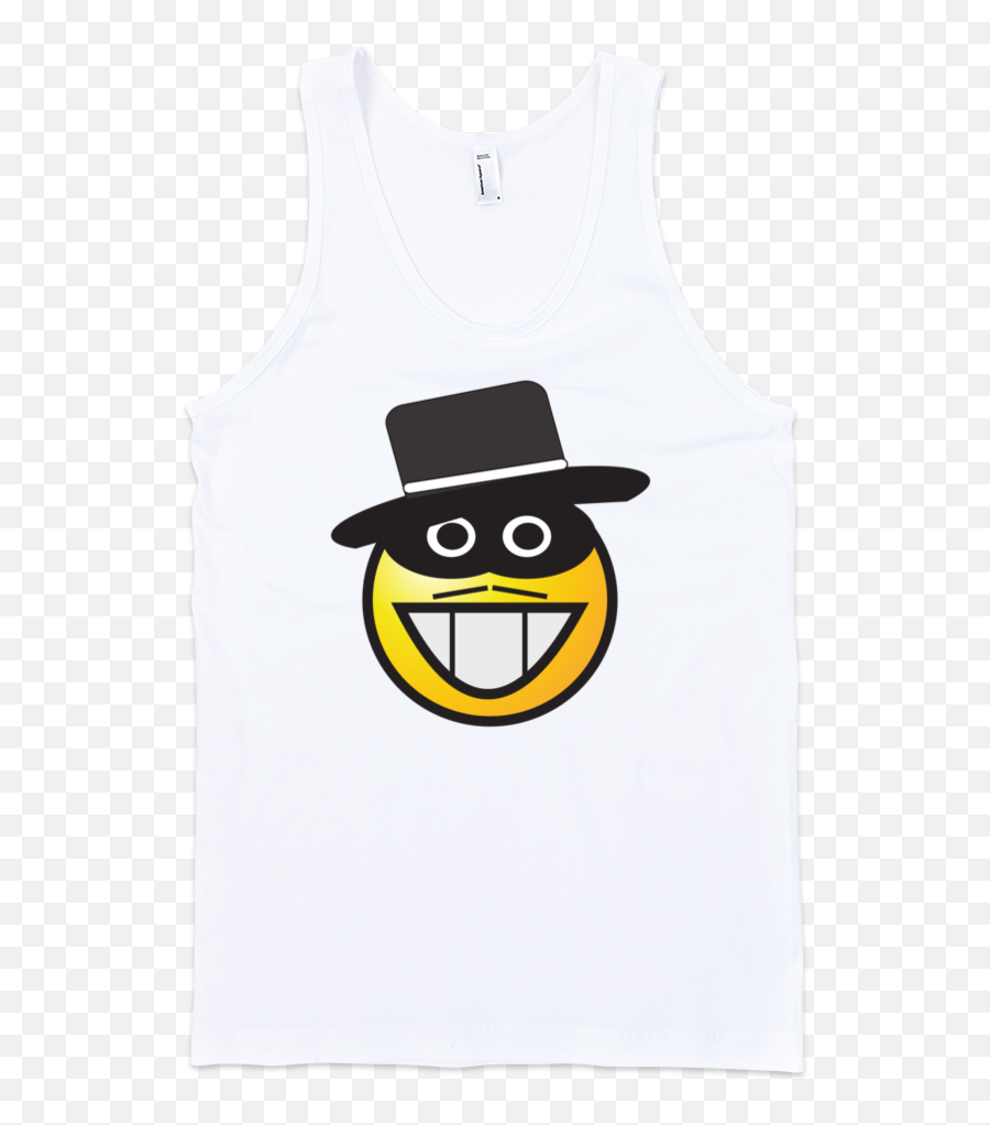 Zorro Smiley Fine Jersey Tank Top - Sleeveless Emoji,Emoticon Shirt