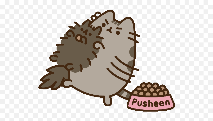 Pusheen Thanksgiving Posted By John Mercado - Pip Pusheen Gif Emoji,Pusheen Cat Emoji