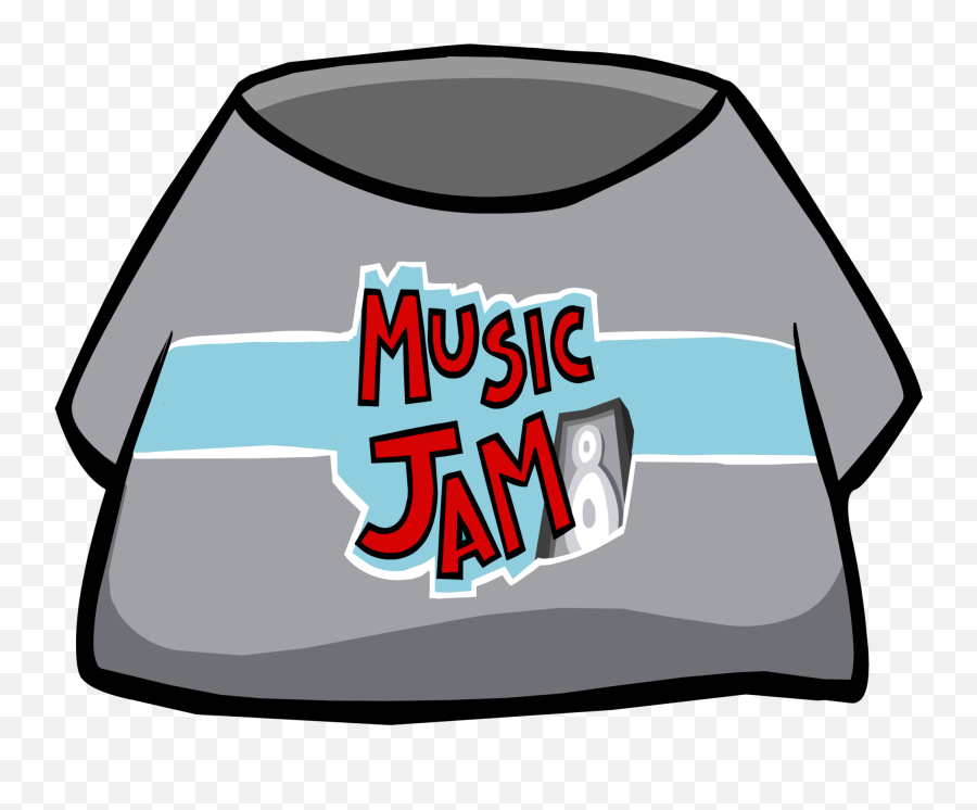Music Jam T - Shirt Club Penguin Wiki Fandom Emoji,Music Not Emojis In Spanish