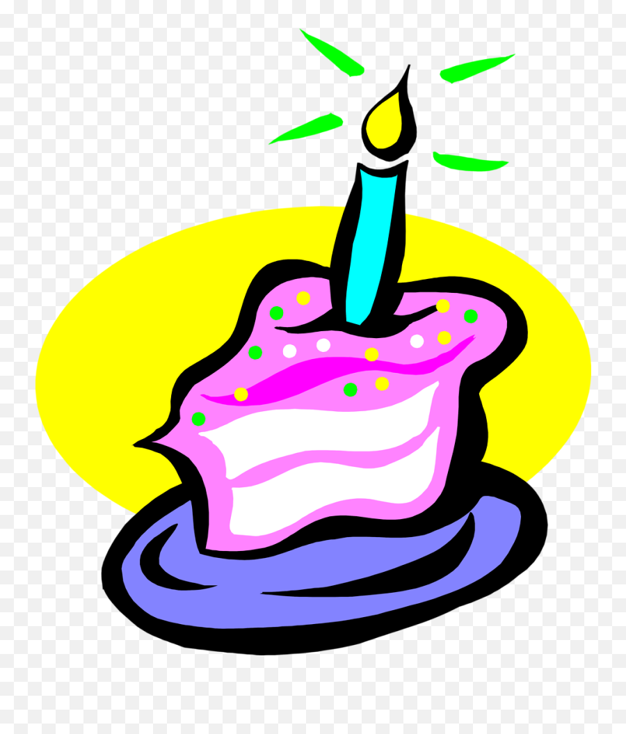 Download Download Free Birthday Cake Slice Clipart Png - Piece Of Birthday Cake Cartoon Emoji,Birthday Emoji Clipart