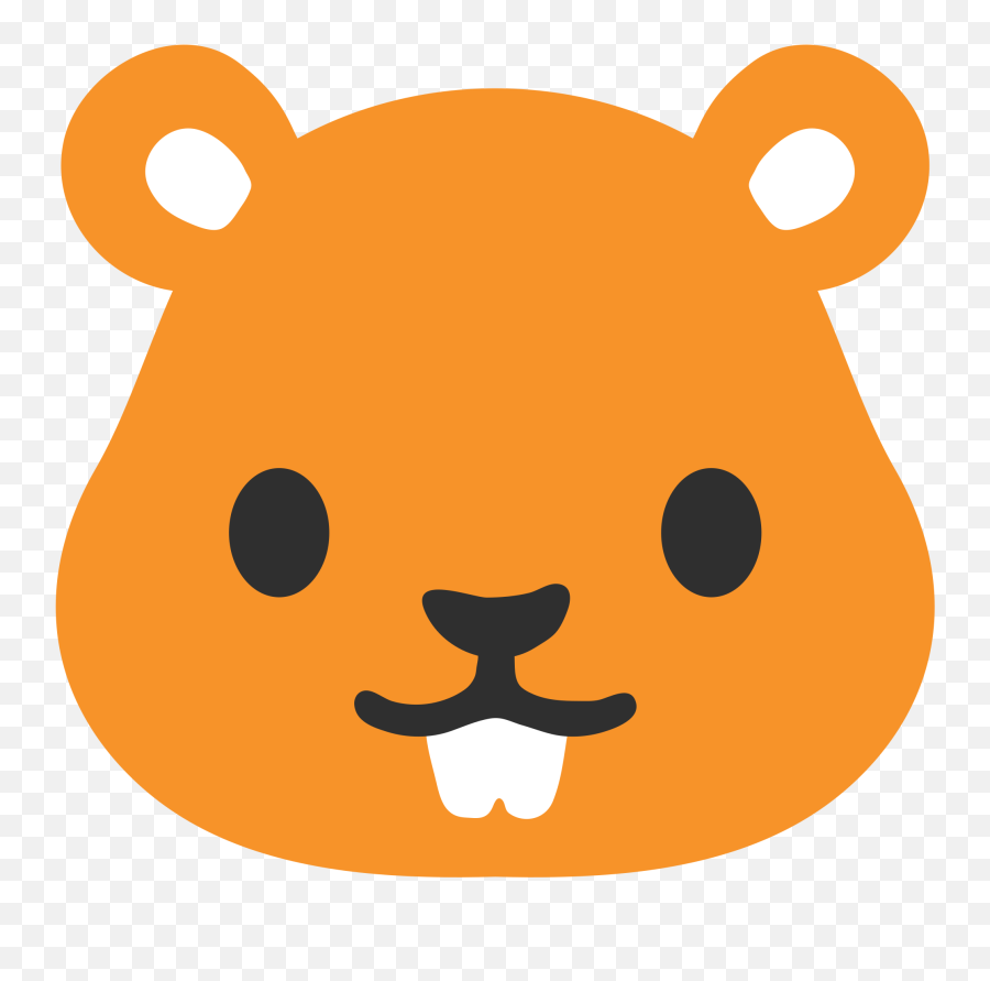 Hamster Emoji Clipart - Cartoon Hamster Face,Tiger Emoji Android