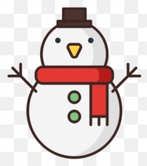 Christmas Snow Snowman Winter Icon - Free Download Snowman Cartoon Outline Emoji,Snowman Emoji With Snow