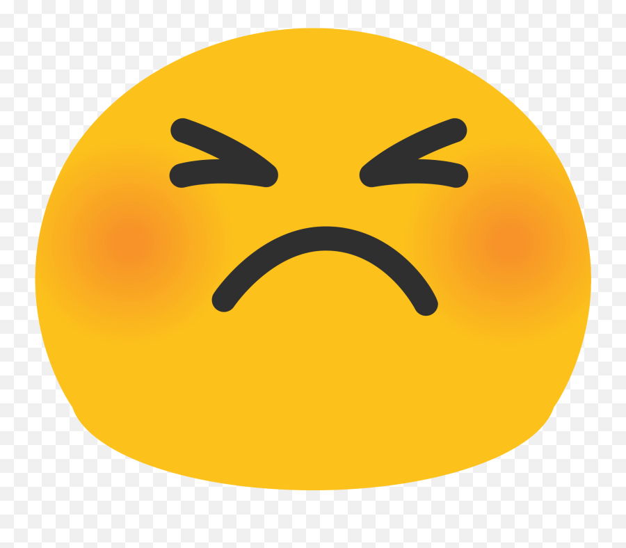 Blushing Emoji Png - Cute Angry Emoji Png,Blushing Emoji