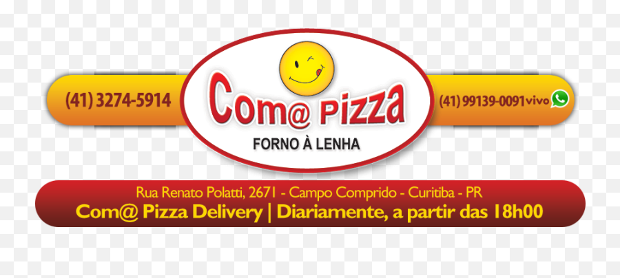 Com Pizza - Forno À Lenha Delivery Happy Emoji,Batata Emoticon