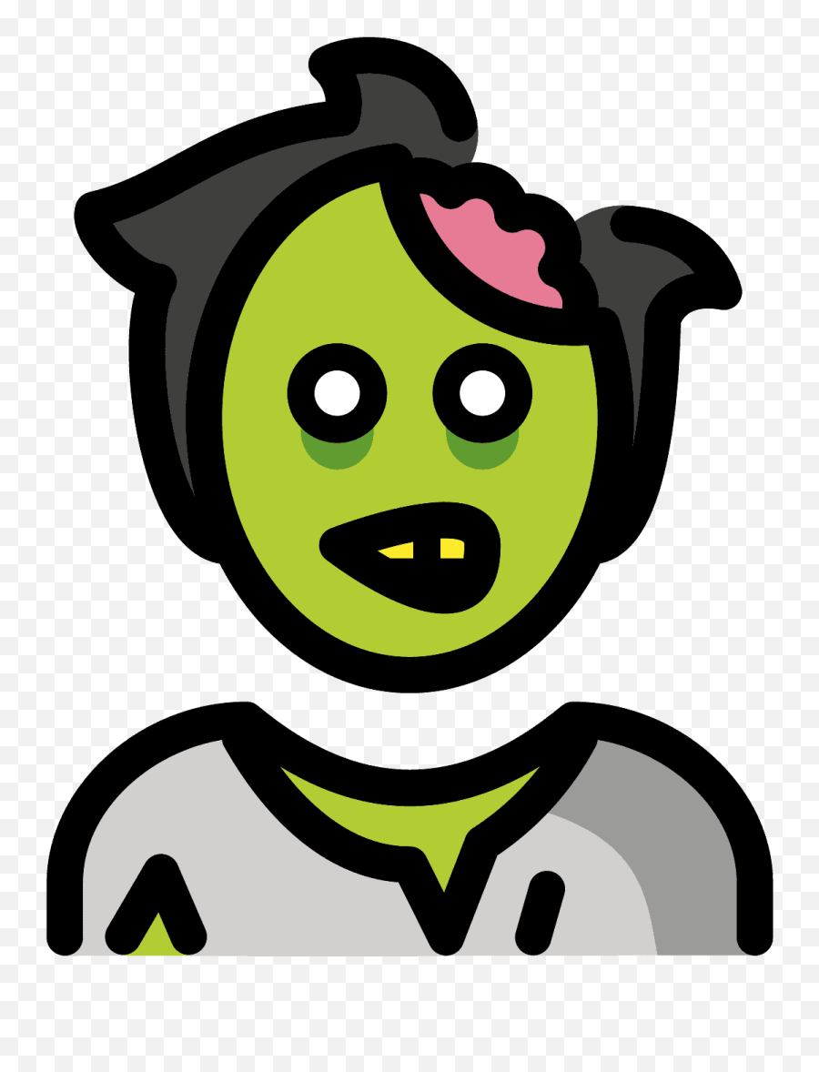 Man Zombie Emoji Clipart - Openmoji,Zombie Emoji