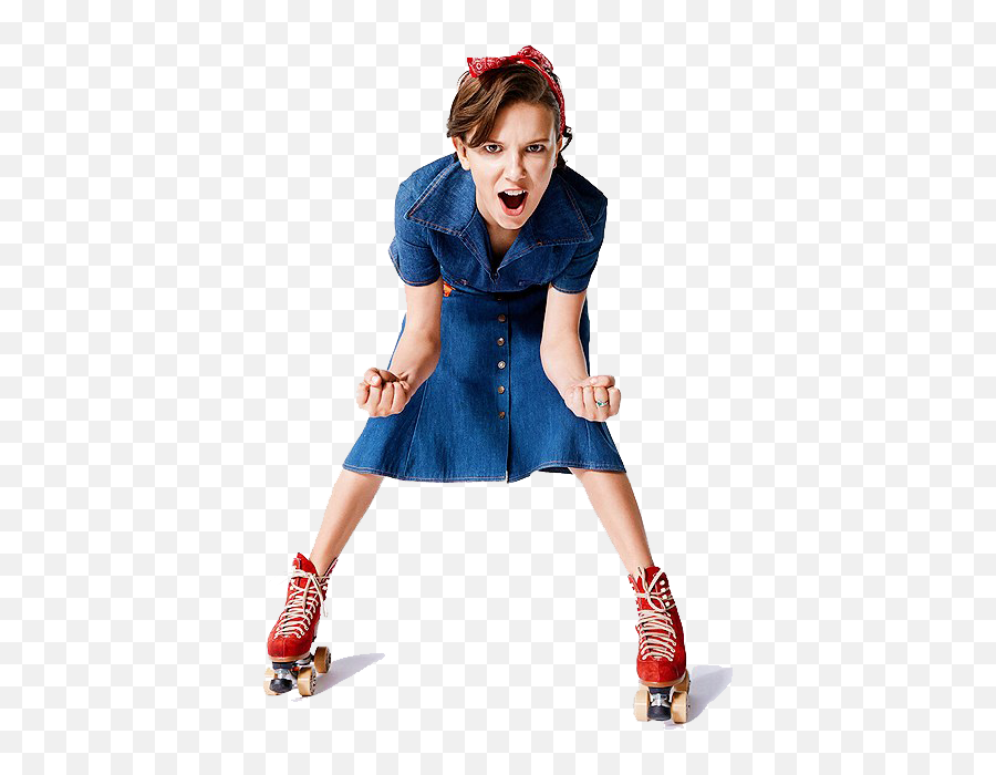 Millie Bobby Brown Png Transparent - Obama Stranger Things Cast Emoji,Emotions Images Stranger Things