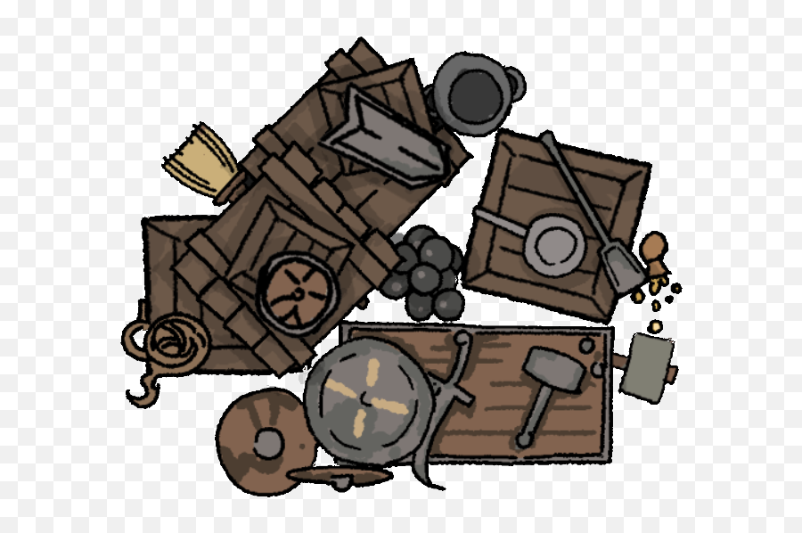 Amellwinds Guide To Monster Hunting - Pile Of Equipment Dnd Emoji,Dnd Test Of Emotion
