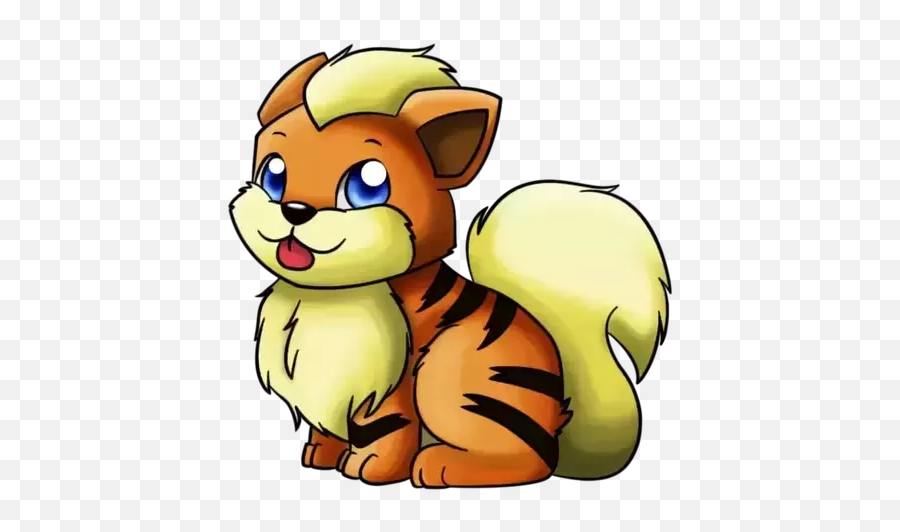 Cute Growlithe Emoji,Good Rockruff Emotion