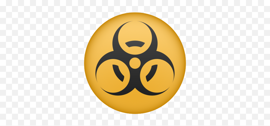 Biohazard Icon - Free Download Png And Vector Biohazard Symbol Emoji,Caution Emoji